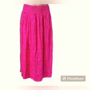 Gypsie Blu Hot Pink Crepe Skirt